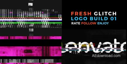 Fresh Glitch Logo Build 2 Pack Volume 1 Logo Stings template preview