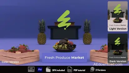 Fresh Produce Market Promo Openers template preview