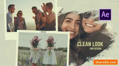 Friends Story - Brush Memories Slideshow Openers template preview