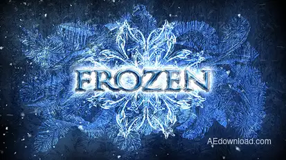 Frozen - Winter Titles Opener Openers template preview