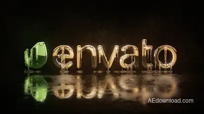 Frozen Metal Logo Logo Stings template preview