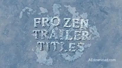 Frozen Trailer Titles Titles template preview