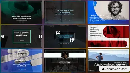 Full HD Quotes Titles template preview