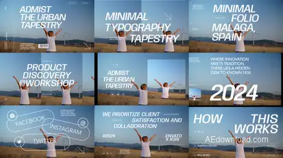 Fullscreen Promo Video Displays template preview