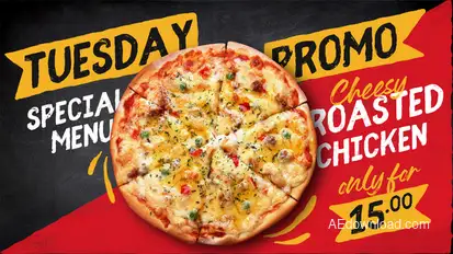 Fun Blackboard Food Menu Slideshow Product Promo template preview