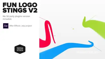 Fun Logo Stings with Social Logos Logo Stings template preview