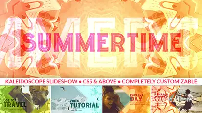 Fun Summer Slideshow Video Displays template preview