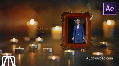 Funeral Memorial Video Displays template preview