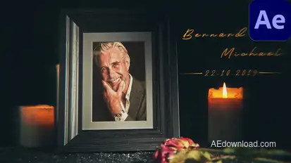 Funeral Memorial Video Displays template preview