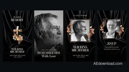 Funeral Video Template Video Displays template preview
