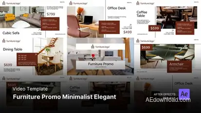 Funiture Promo - Minimalist Elegant After Effects Project Files Openers template preview