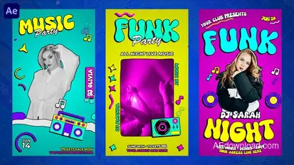 Funk Party Reels Openers template preview