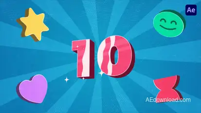 Funky Countdown Intro Opener Openers template preview