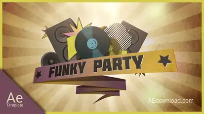 Funky party Openers template preview