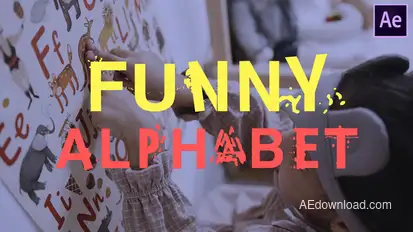 Funny Alphabet | After Effects Titles template preview
