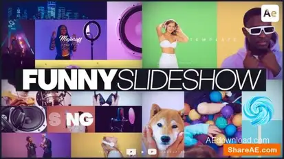 Funny Slideshow Openers template preview