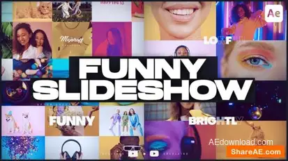 Funny Slideshow Openers template preview