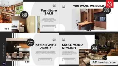 Furniture Promo Slides Product Promo template preview
