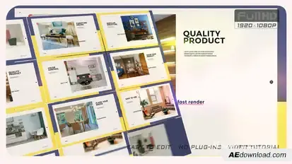 Furniture Promo Slideshow Product Promo template preview