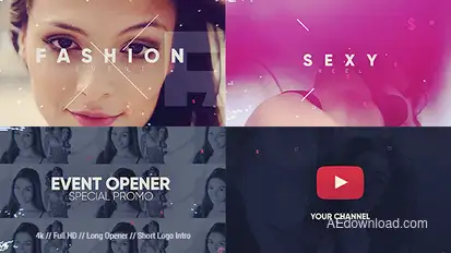 Future Bass Logo Intro Video Displays template preview