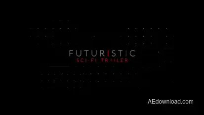 Futuristic Cinematic Sci-fi Trailer Video Displays template preview
