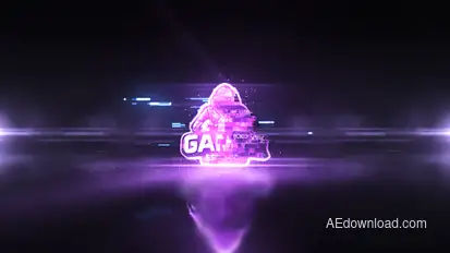 Futuristic Glitch Logo Reveal Logo Stings template preview