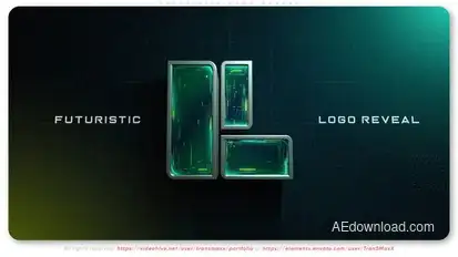 Futuristic Logo Reveal Logo Stings template preview