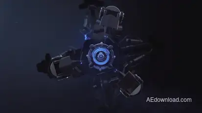 Futuristic Mechanism Logo Reveal Logo Stings template preview