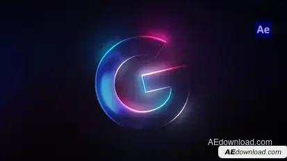 Futuristic Neon Logo Reveal Logo Stings template preview