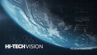 Futuristic Space Trailer Titles template preview