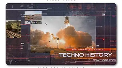 Futuristic Technology Slideshow | Opener Video Displays template preview