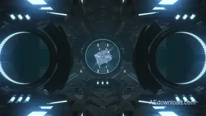 Futuristic Tunnel Logo Reveal Logo Stings template preview