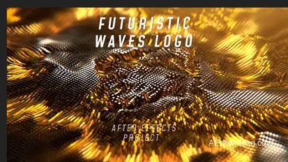 Futuristic Waves Logo Logo Stings template preview