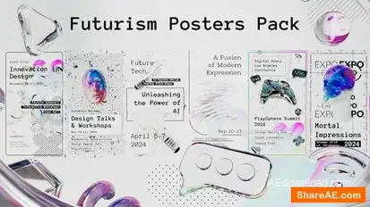 Futuristism Poster Pack Openers template preview