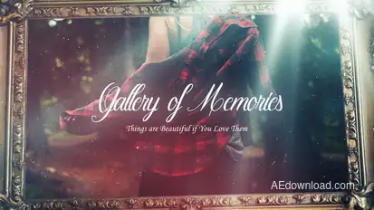 Gallery of Memories - Slideshow Video Displays template preview