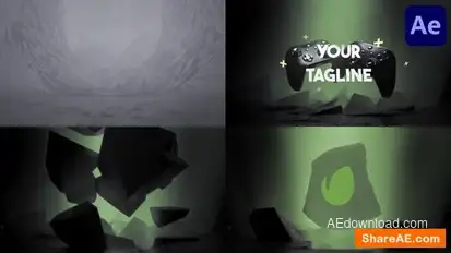 Game And Stream Logo Opener for After Effects Logo Stings template preview