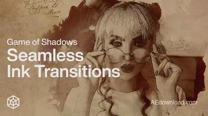 Game of Shadows - Seamless Ink Transitions Titles template preview