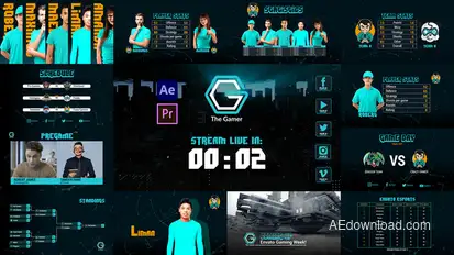 Gamer Esport Broadcast Package broadcast-packages template preview