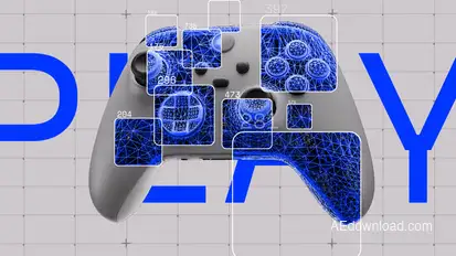 Gamer Glitch Stream Intro Opener Openers template preview