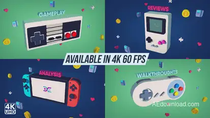 Gaming Intro Openers template preview