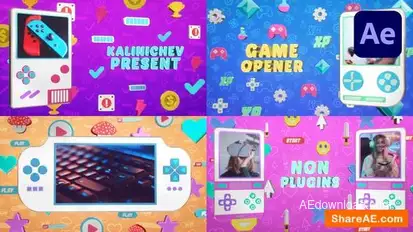 Gaming Pixel Opener Openers template preview