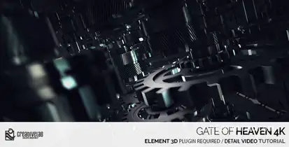 Gate Of Heaven 4K Logo Stings template preview