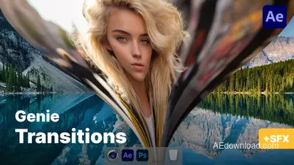 Genie Transitions Elements template preview