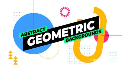 Geometric Backgrounds Elements template preview
