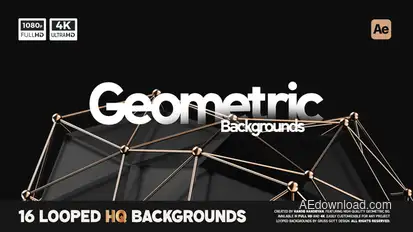 Geometric Backgrounds Elements template preview