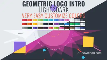 Geometric Logo Intro Logo Stings template preview