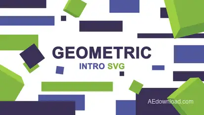 Geometric Logo Intro SVG Openers template preview