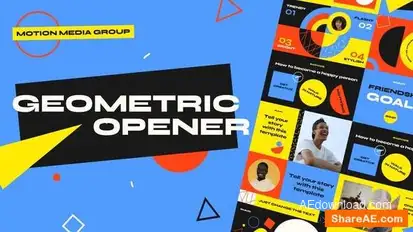 Geometric Opener 3 in 1 Openers template preview