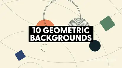 Geometric Retro Backgrounds Elements template preview