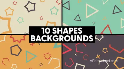 Geometric Shapes Backgrounds Elements template preview